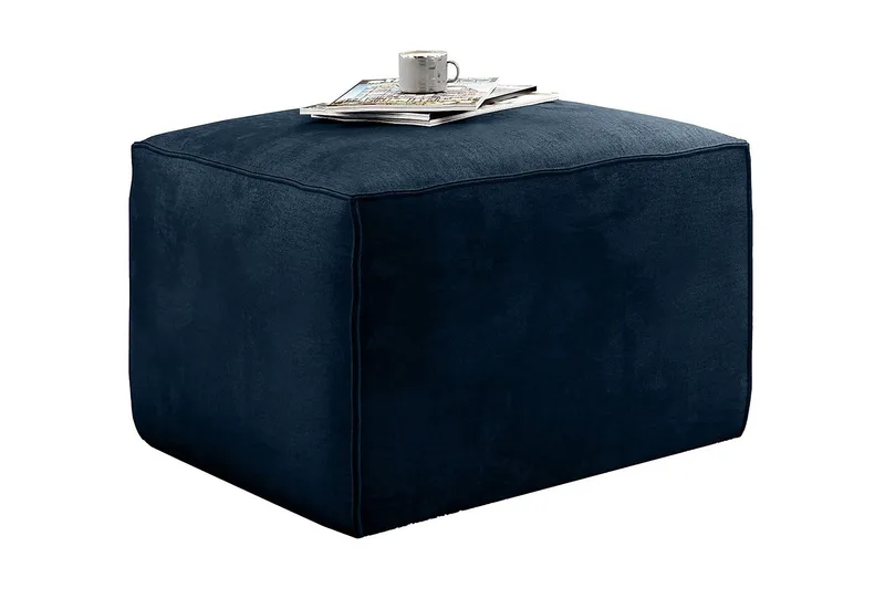 Kamli Fotskammel - Blå - Møbler - Stoler - Krakk - Fotskammel