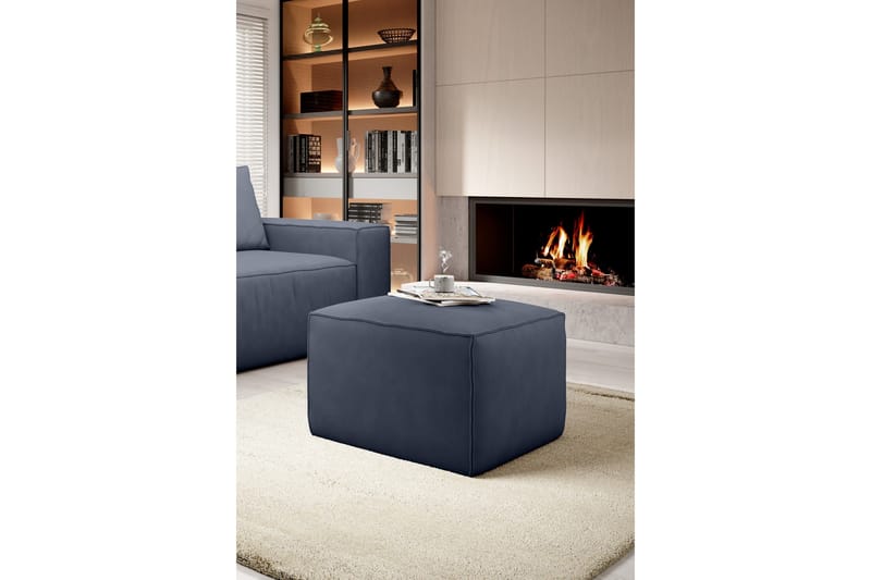 Kamli Fotskammel - Blå - Møbler - Stoler - Krakk - Fotskammel