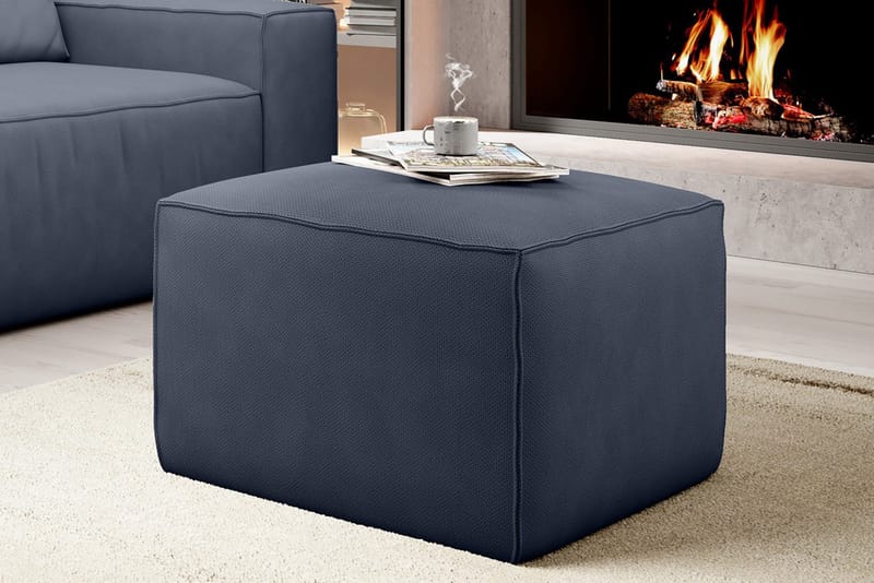 Kamli Fotskammel - Blå - Møbler - Stoler - Krakk - Fotskammel