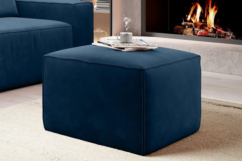 Kamli Fotskammel - Blå - Møbler - Stoler - Krakk - Fotskammel