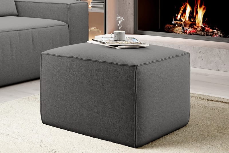 Kamli Fotskammel - Grå - Møbler - Stoler - Krakk - Fotskammel