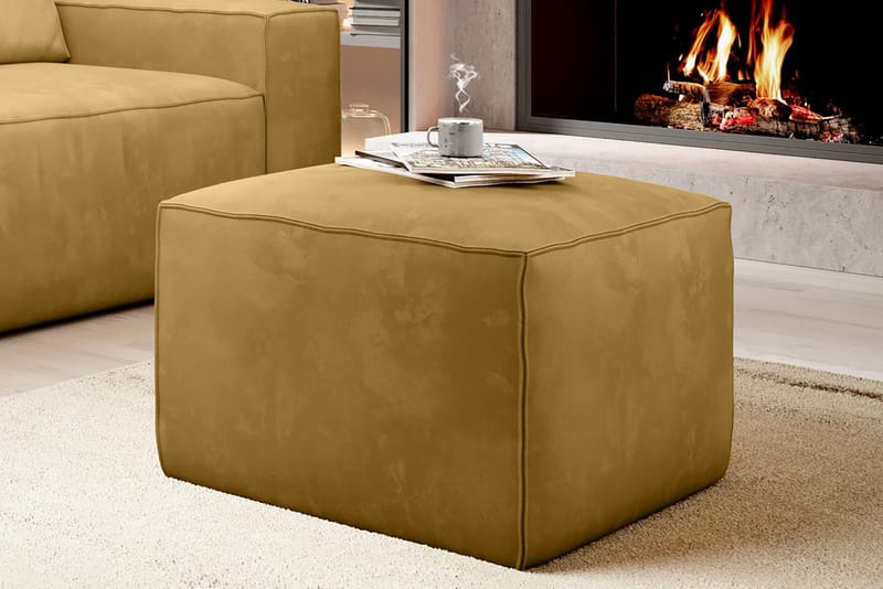 Kamli Fotskammel - Gul - Møbler - Stoler - Krakk - Fotskammel