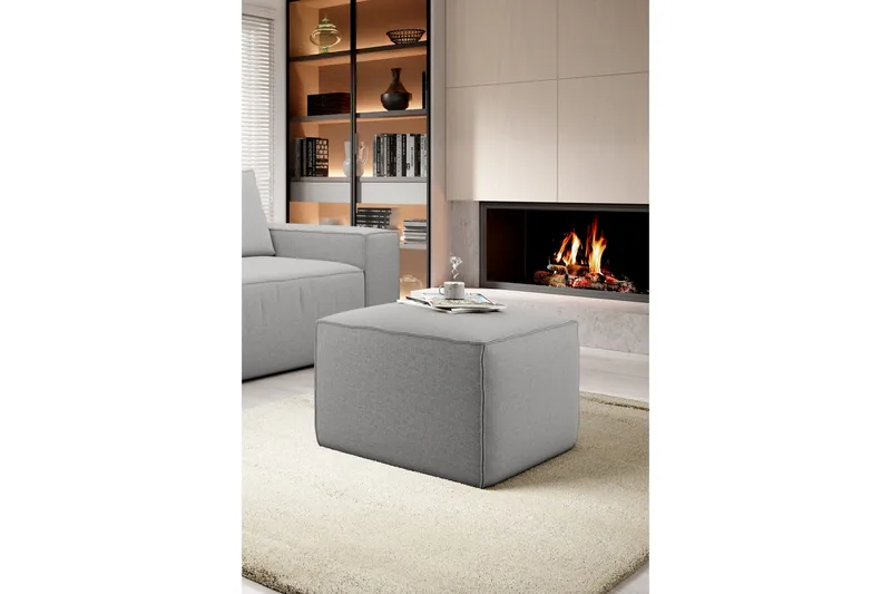 Kamli Fotskammel - Lysegrå - Møbler - Stoler - Krakk - Fotskammel