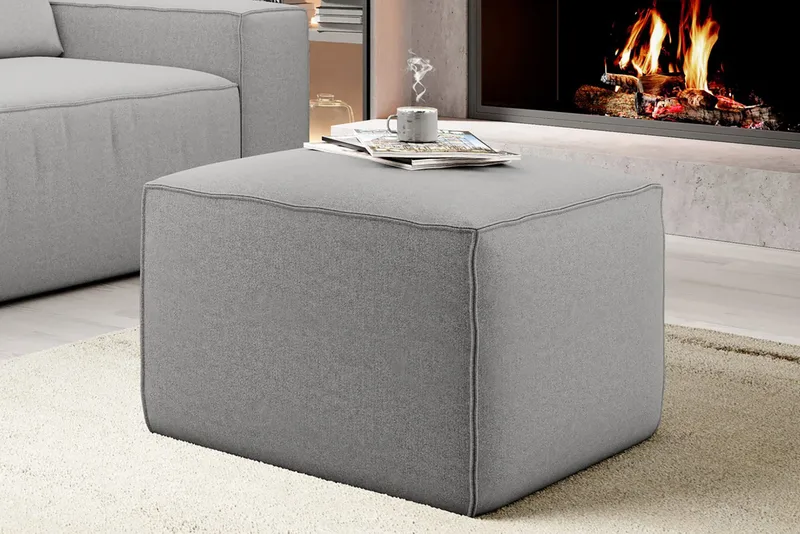 Kamli Fotskammel - Lysegrå - Møbler - Stoler - Krakk - Fotskammel