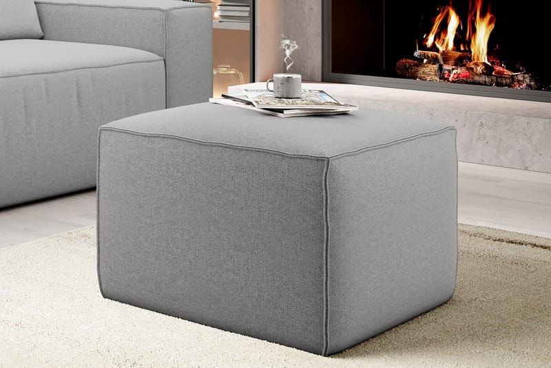 Kamli Fotskammel - Lysegrå - Møbler - Stoler - Krakk - Fotskammel