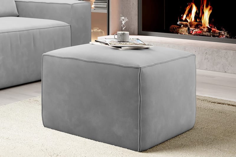 Kamli Fotskammel - Lysegrå - Møbler - Stoler - Krakk - Fotskammel