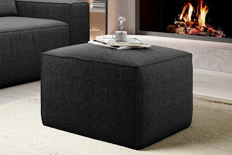 Kamli Fotskammel - Mørkegrå - Møbler - Stoler - Krakk - Fotskammel