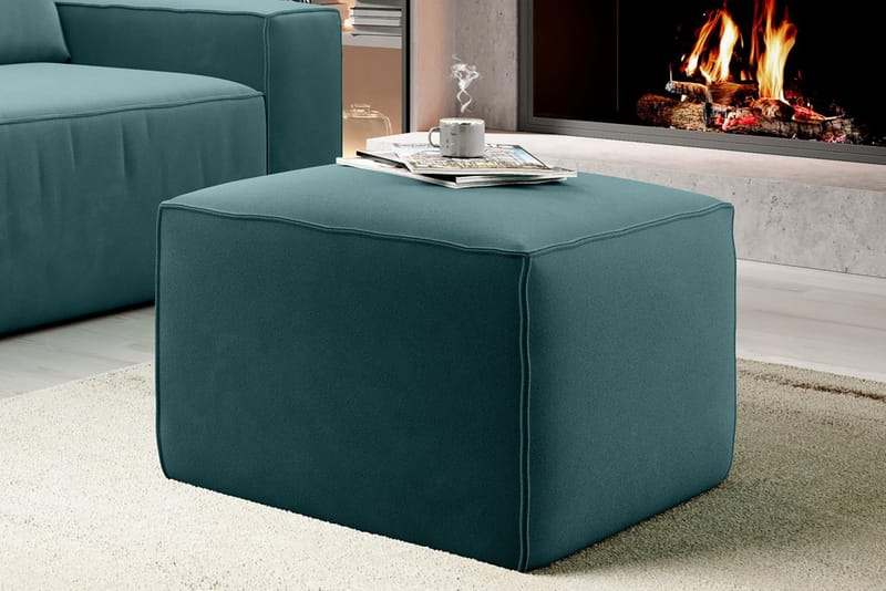 Kamli Fotskammel - Turkis - Møbler - Stoler - Krakk - Fotskammel