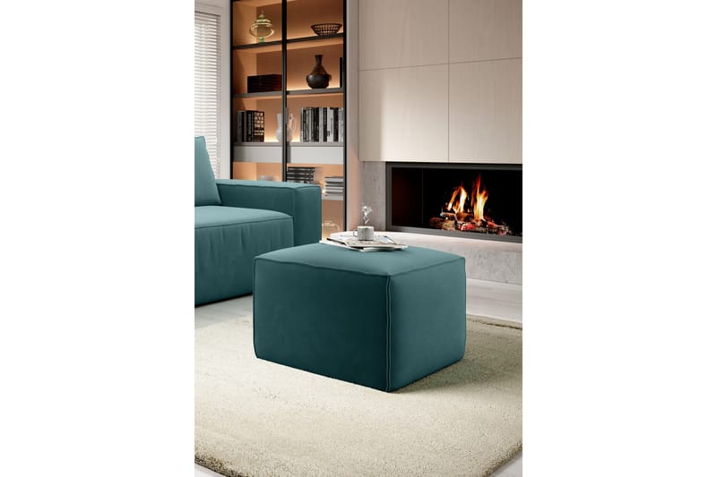 Kamli Fotskammel - Turkis - Møbler - Stoler - Krakk - Fotskammel