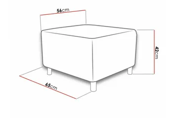 Kintore Fotpall 56 cm Dark blue - Møbler - Stoler - Krakk - Fotskammel