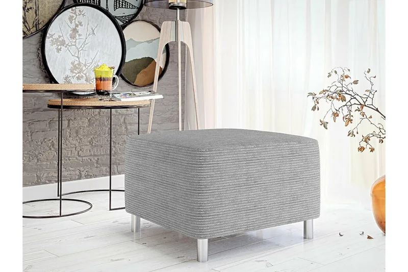 Kintore Fotpall 56 cm Light grey/Dark grey - Møbler - Stoler - Krakk - Fotskammel