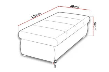 Kintore Fotpall 60 cm NO_BRAND beige - Møbler - Stoler - Krakk - Fotskammel