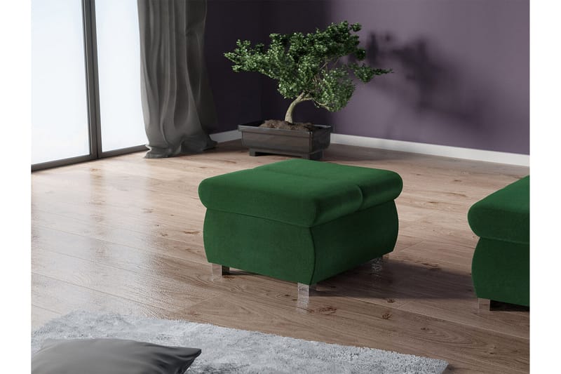Kintore Fotpall 60 cm NO_BRAND Dark green - Møbler - Stoler - Krakk - Fotskammel