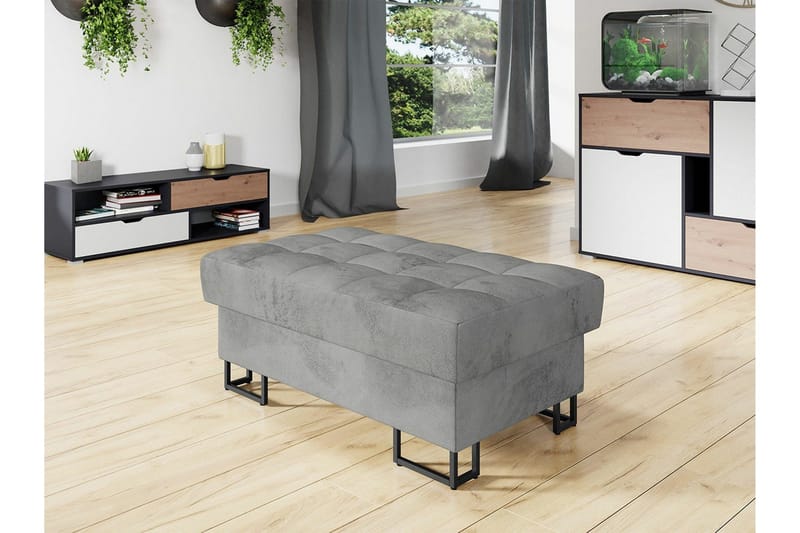 Kintore Fotpall 67 cm Ljusgrå - Møbler - Stoler - Krakk - Fotskammel