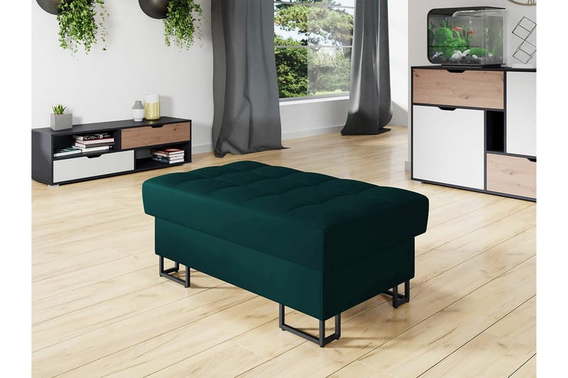 Kintore Fotpall 67 cm NO_BRAND Dark green - Møbler - Stoler - Krakk - Fotskammel