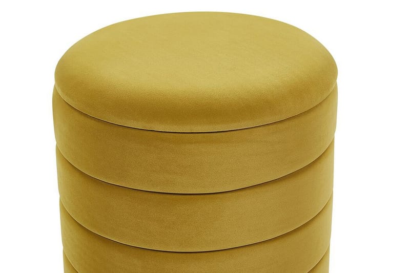 Lerbodatorp Fotskammel med Oppbevaring 2-pk - Gul - Møbler - Stoler - Krakk - Fotskammel