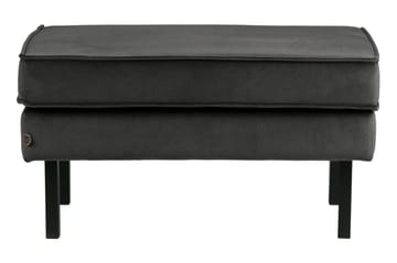 Lissbon Fotskammel Fløyel - Antrasitt - Møbler - Stoler - Krakk - Fotskammel