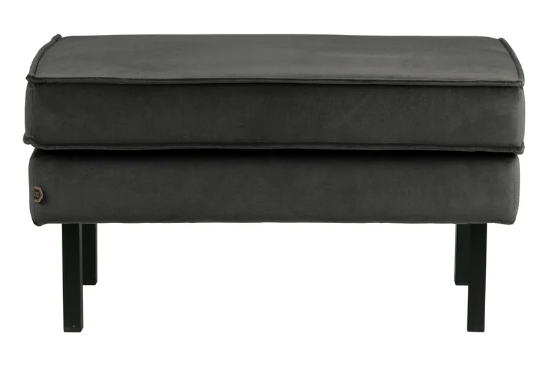 Lissbon Fotskammel Fløyel - Antrasitt - Møbler - Stoler - Krakk - Fotskammel