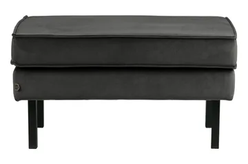 Lissbon Fotskammel Fløyel - Antrasitt - Møbler - Stoler - Krakk - Fotskammel