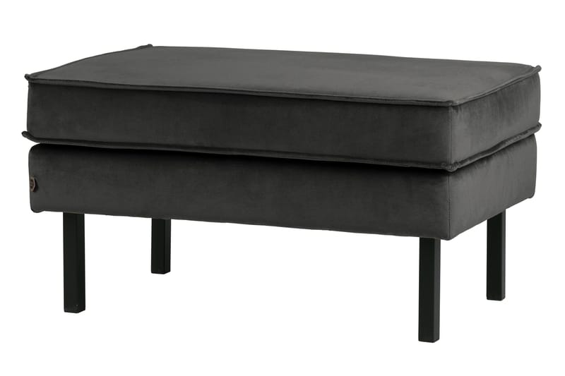 Lissbon Fotskammel Fløyel, Antrasitt