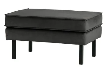 Lissbon Fotskammel Fløyel - Antrasitt - Møbler - Stoler - Krakk - Fotskammel