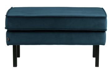 Lissbon Fotskammel Fløyel - Blå - Møbler - Stoler - Krakk - Fotskammel