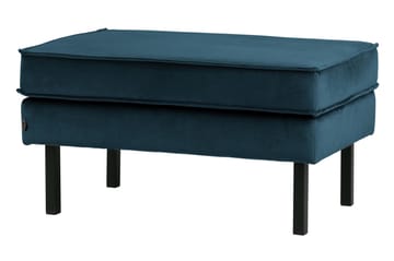 Lissbon Fotskammel Fløyel - Blå - Møbler - Stoler - Krakk - Fotskammel