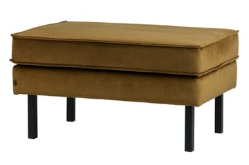 Lissbon Fotskammel Fløyel - Honninggul - Møbler - Stoler - Krakk - Fotskammel