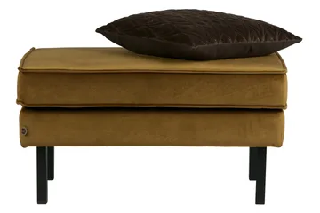 Lissbon Fotskammel Fløyel - Honninggul - Møbler - Stoler - Krakk - Fotskammel