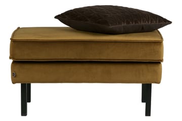 Lissbon Fotskammel Fløyel - Honninggul - Møbler - Stoler - Krakk - Fotskammel