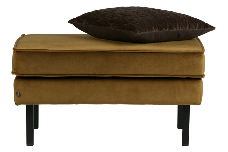 Lissbon Fotskammel Fløyel - Honninggul - Møbler - Stoler - Krakk - Fotskammel