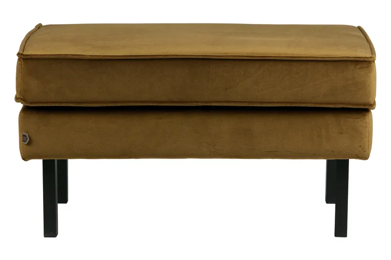 Lissbon Fotskammel Fløyel - Honninggul - Møbler - Stoler - Krakk - Fotskammel