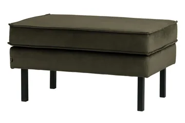 Lissbon Fotskammel Fløyel - Mørkegrønn - Møbler - Stoler - Krakk - Fotskammel