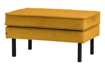 Lissbon Fotskammel Fløyel - Oker - Møbler - Stoler - Krakk - Fotskammel