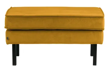 Lissbon Fotskammel Fløyel - Oker - Møbler - Stoler - Krakk - Fotskammel