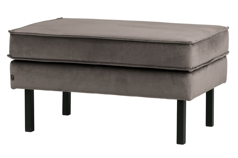 Lissbon Fotskammel Fløyel, Taupe