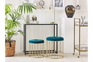 Mattila Fotskammel 2-pk - Blå - Møbler - Stoler - Krakk - Fotskammel