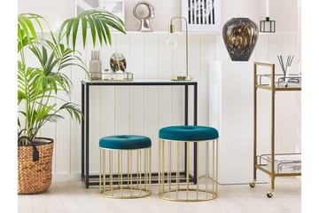 Mattila Fotskammel 2-pk - Blå - Møbler - Stoler - Krakk - Fotskammel