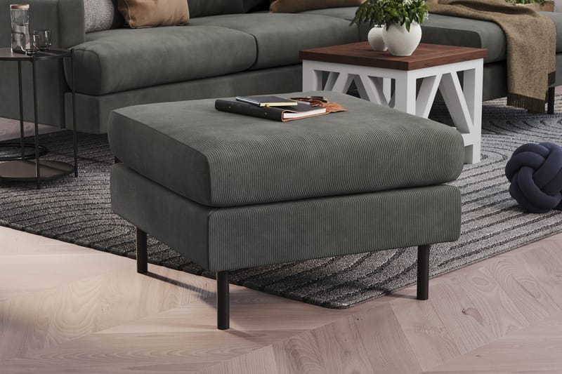 Menard Compact Fotskammel 68 cm - Grå - Møbler - Stoler - Krakk - Fotskammel