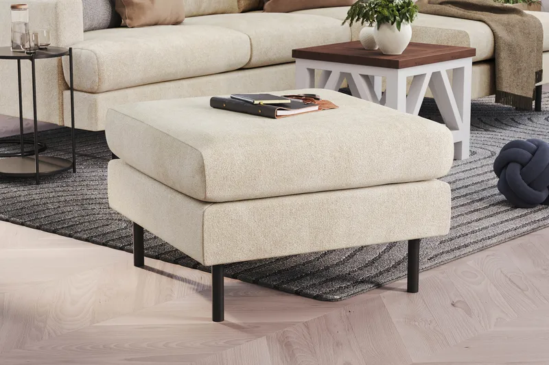 Menard Compact Fotskammel 68 cm - Hvit - Møbler - Stoler - Krakk - Fotskammel
