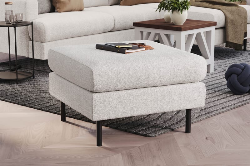 Menard Compact Fotskammel 68 cm - Hvit - Møbler - Stoler - Krakk - Fotskammel