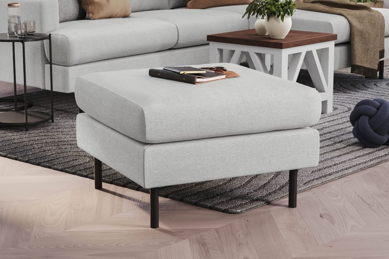 Menard Compact Fotskammel 68 cm - Lys grå - Møbler - Stoler - Krakk - Fotskammel
