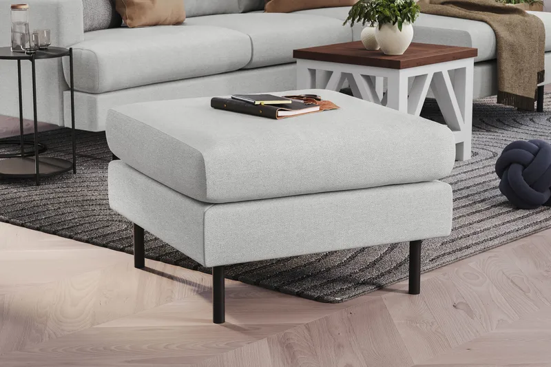 Menard Compact Fotskammel 68 cm - Lys grå - Møbler - Stoler - Krakk - Fotskammel
