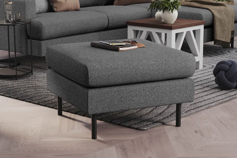 Menard Compact Fotskammel 68 cm - Mørkegrå - Møbler - Stoler - Krakk - Fotskammel