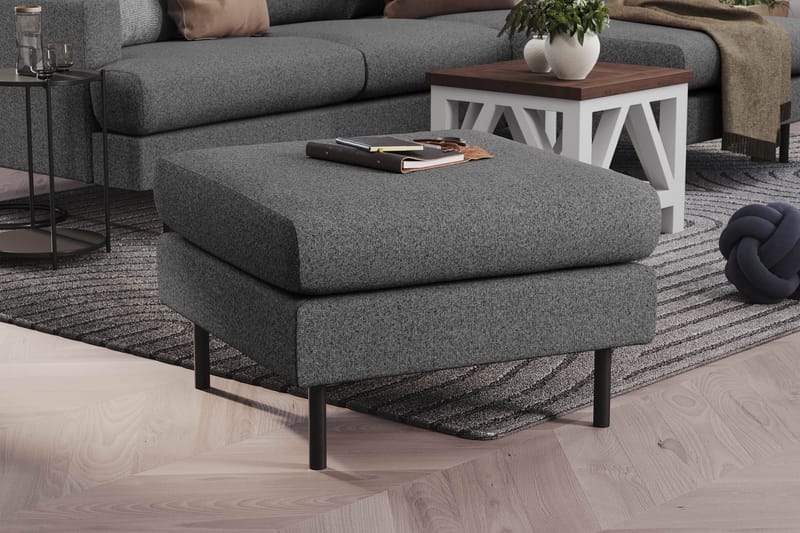 Menard Compact Fotskammel 68 cm - Mørkegrå - Møbler - Stoler - Krakk - Fotskammel