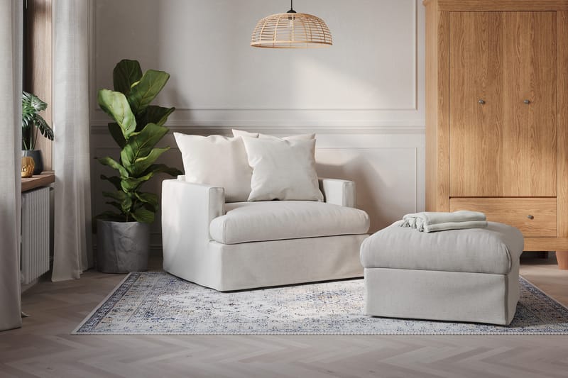 Menard Fotskammel - Beige - Møbler - Stoler - Krakk - Fotskammel