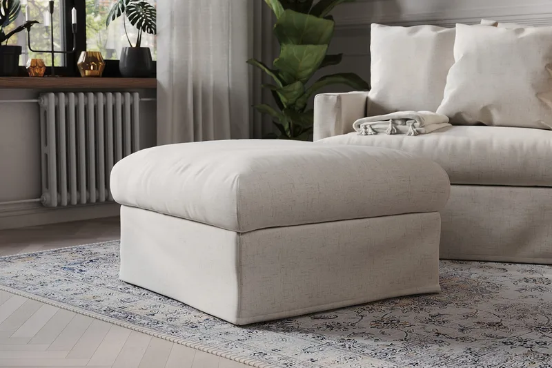 Menard Fotskammel - Beige - Møbler - Stoler - Krakk - Fotskammel