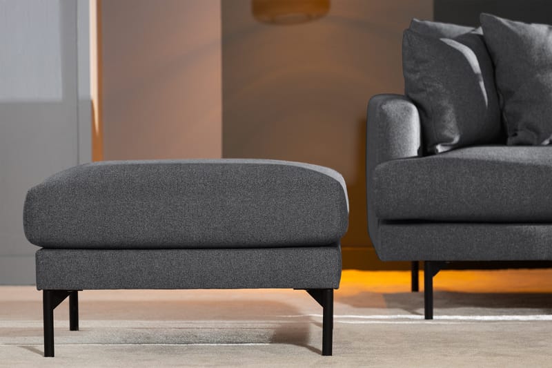 Menard Fotskammel - Mørkegrå - Møbler - Stoler - Krakk - Fotskammel