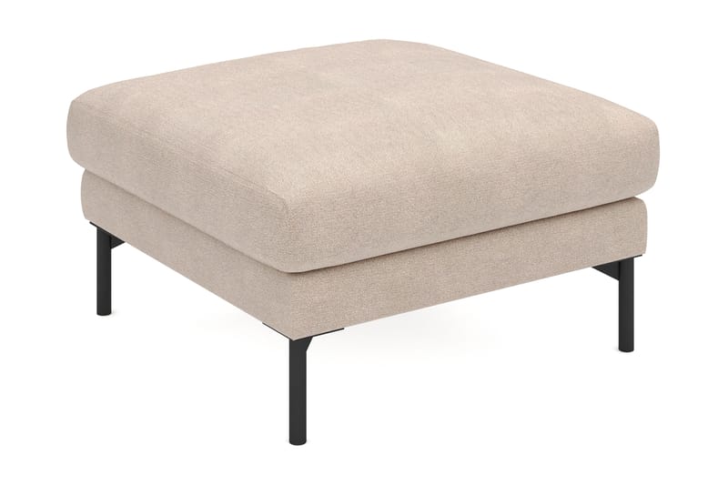 Fotskammel Menard i Stoff - Beige - Møbler - Stoler - Krakk - Fotskammel