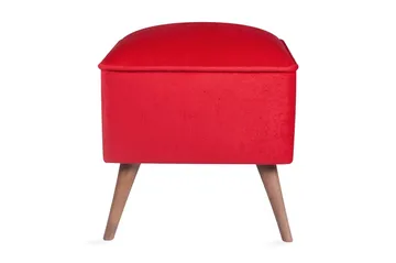 Mostert Fotskammel - Rød - Møbler - Stoler - Krakk - Fotskammel